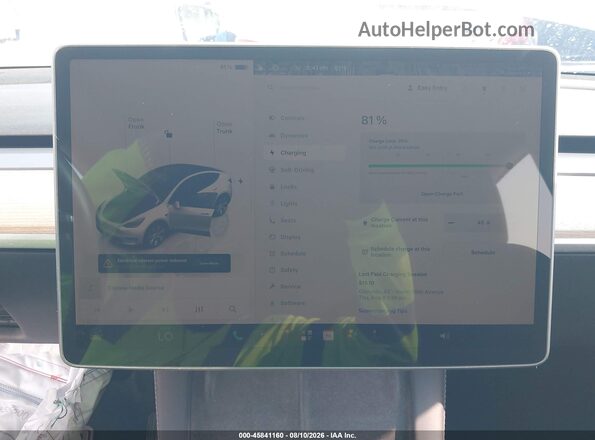 7SAYGDEE8NA012531 2022 TESLA MODEL Y White 