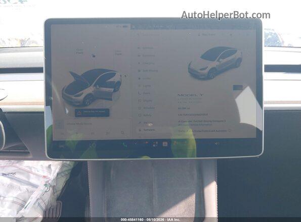 7SAYGDEE8NA012531 2022 TESLA MODEL Y White 