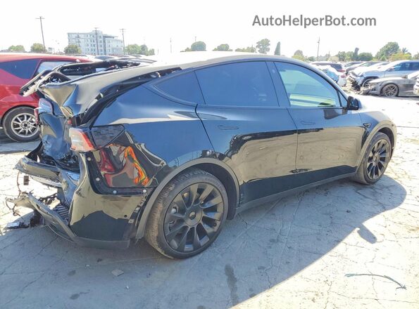 7SAYGDEE8NF410454 2022 TESLA MODEL Черный Задняя правая четверть