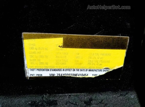 7SAYGDEE8NF410454 2022 TESLA MODEL Черный Вид подкапотного пространства
