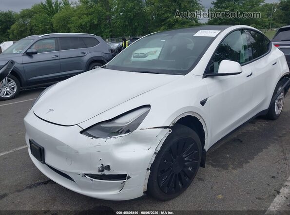 7SAYGDEE8PF593955 2023 TESLA MODEL Y White Вид спереду