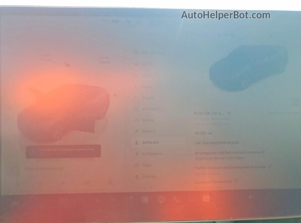 7SAYGDEE8PF703645 2023 TESLA MODEL Gray Vista del cuadro de instrumentos