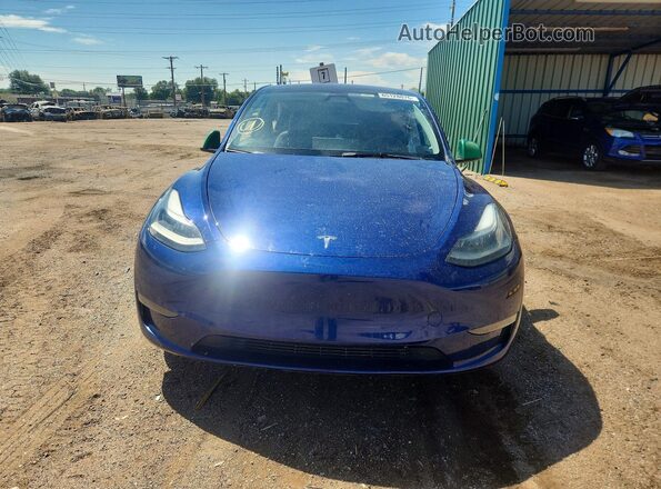 7SAYGDEE8PF863637 2023 TESLA MODEL Blue Դիմացի տեսք
