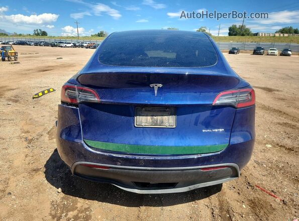 7SAYGDEE8PF863637 2023 TESLA MODEL Blue Հետևի տեսք
