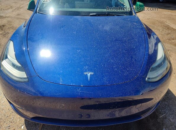 7SAYGDEE8PF863637 2023 TESLA MODEL Blue Սալոնի հետևի տեսք