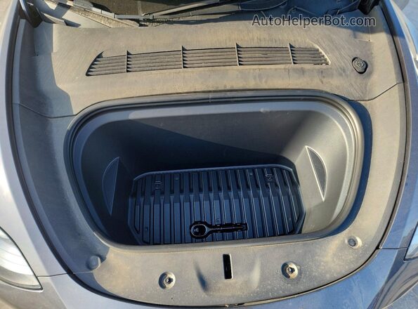 7SAYGDEE8PF868725 2023 TESLA MODEL Gray Widok wnętrza z tyłu