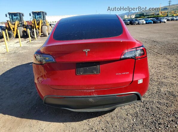 7SAYGDEE8PF928230 2023 TESLA MODEL Red Vista trasera