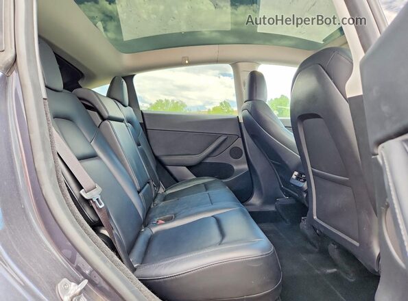 7SAYGDEE8PF935484 2023 TESLA MODEL Gray უკანა სავარძლების ხედი