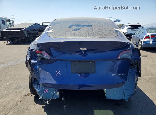 7SAYGDEE8RA239188 2024 TESLA MODEL Blue Հետևի տեսք