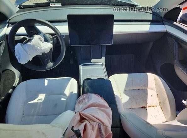 7SAYGDEE8RA301799 2024 TESLA MODEL Silver Вид панелі приладів