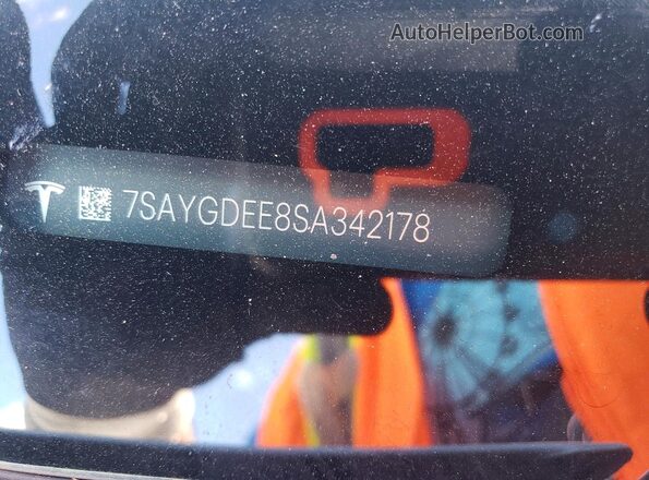7SAYGDEE8SA342178 2025 TESLA MODEL Белый Вид подкапотного пространства