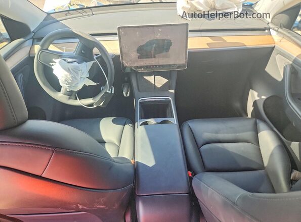 7SAYGDEE8SA362351 2025 TESLA MODEL Black Առջևի վահանակի տեսք