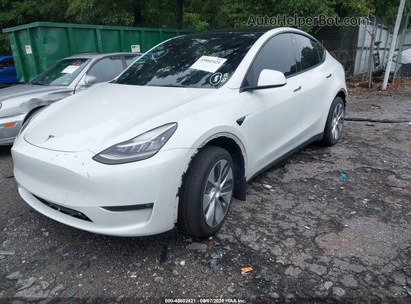 7SAYGDEE9NF315210 2022 TESLA MODEL Y White Передня ліва чверть