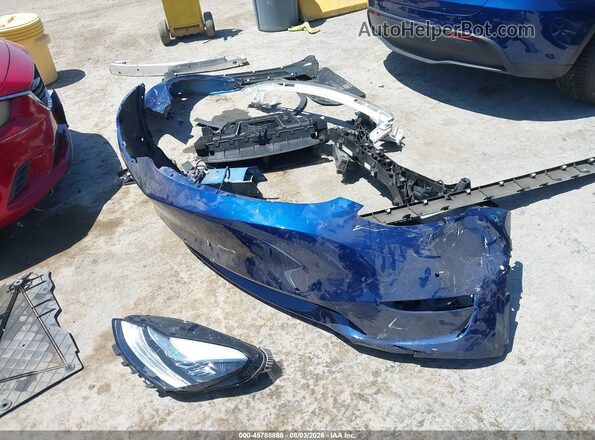 7SAYGDEE9NF348689 2022 TESLA MODEL Y Blue ხელსაწყოთა პანელის ხედი