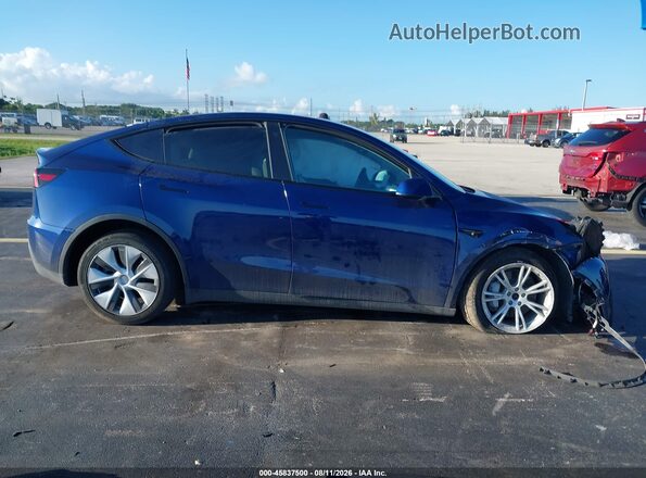 7SAYGDEE9NF515813 2022 TESLA MODEL Y Blue Вид панелі приладів