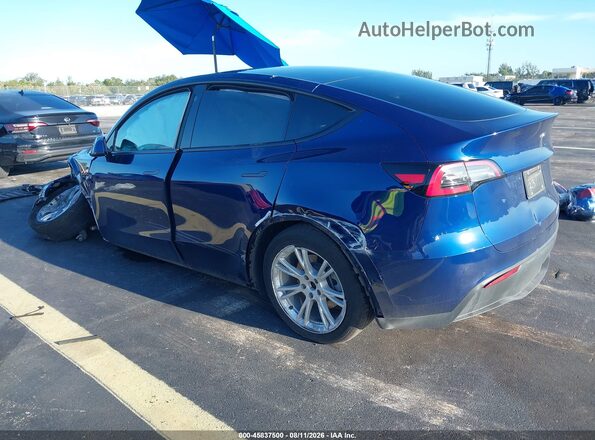 7SAYGDEE9NF515813 2022 TESLA MODEL Y Blue Задня ліва чверть