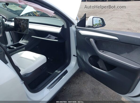 7SAYGDEE9NF535737 2022 TESLA MODEL Y White Սալոնի դիմացի տեսք