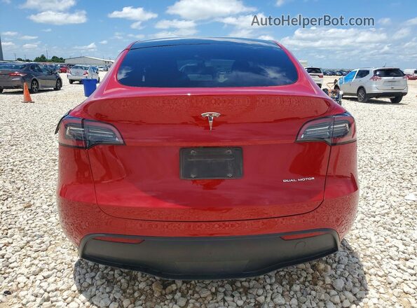 7SAYGDEE9PA112589 2023 TESLA MODEL Red Widok z tyłu