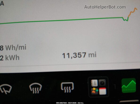 7SAYGDEE9PA137184 2023 TESLA MODEL Y White Vista interior de 360 grados