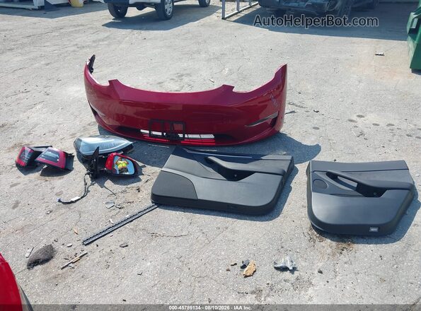 7SAYGDEE9PF796031 2023 TESLA MODEL Y Red Widok zestawu wskaźników