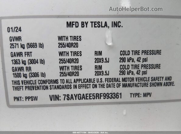 7SAYGDEE9PF855580 2023 TESLA MODEL Y Gray Շարժիչի բաժամունքի տեսք