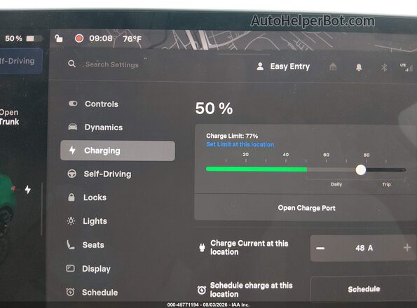 7SAYGDEE9PF855580 2023 TESLA MODEL Y Gray 