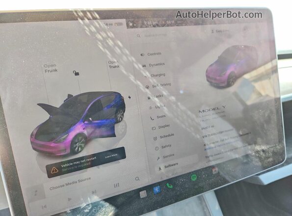 7SAYGDEE9PF904051 2023 TESLA MODEL Black ხელსაწყოთა პანელის ხედი