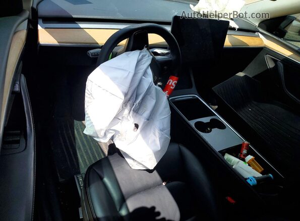 7SAYGDEEXNA017035 2022 TESLA MODEL Black Вид панелі приладів