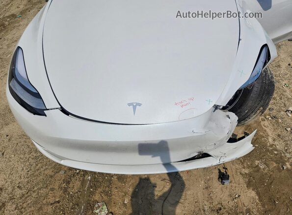 7SAYGDEEXNF508434 2022 TESLA MODEL Белый Вид задней части салона