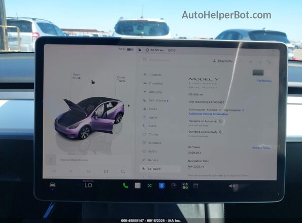 7SAYGDEEXPF638927 2023 TESLA MODEL Y White 