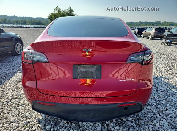 7SAYGDEEXPF808199 2023 TESLA MODEL Красный Вид сзади