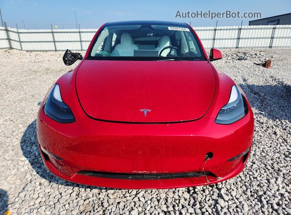 7SAYGDEEXPF808199 2023 TESLA MODEL Красный Вид спереди