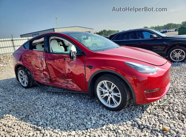 7SAYGDEEXPF808199 2023 TESLA MODEL Красный Передняя правая четверть