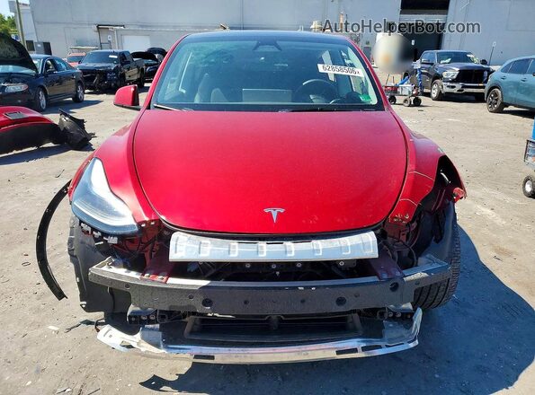 7SAYGDEEXRA245221 2024 TESLA MODEL Burgundy Widok z przodu