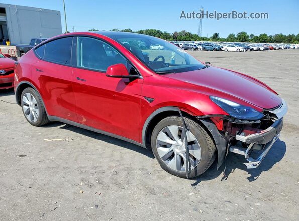 7SAYGDEEXRA245221 2024 TESLA MODEL Burgundy Przód prawy