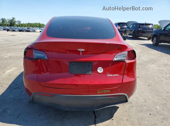 7SAYGDEEXRA245221 2024 TESLA MODEL Burgundy Widok z tyłu