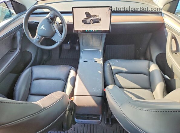 7SAYGDEEXRF025256 2024 TESLA MODEL Charcoal Dashboard view