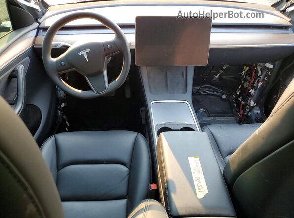 7SAYGDEEXRF195603 2024 TESLA MODEL Gray Առջևի վահանակի տեսք