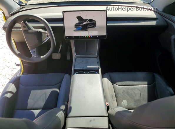 7SAYGDEEXTF400201 2026 TESLA MODEL Black Dashboard view