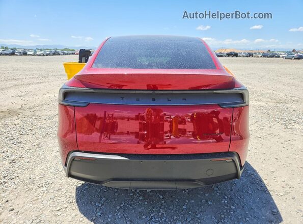 7SAYGDEEXTF634015 2026 TESLA MODEL Red უკანა ხედი