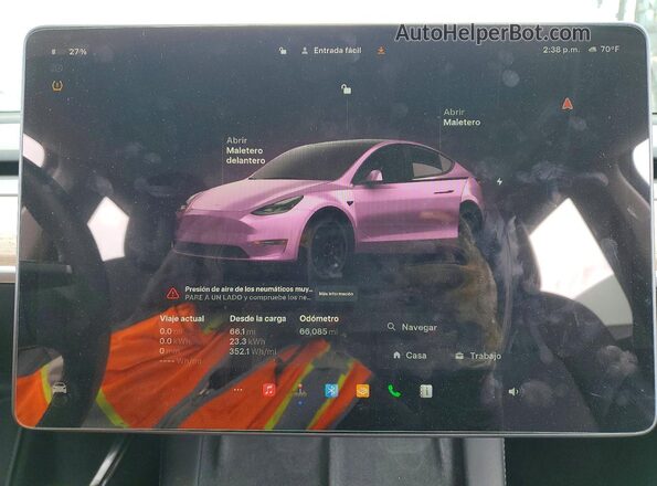 7SAYGDEF0NF484797 2022 TESLA MODEL Black Instrument cluster view