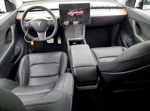 7SAYGDEF0NF484797 2022 TESLA MODEL Black Dashboard view