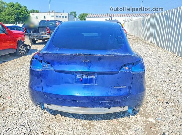 7SAYGDEF0PF870221 2023 TESLA MODEL Blue Rear view