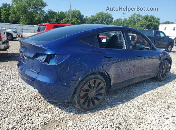 7SAYGDEF0PF870221 2023 TESLA MODEL Blue Rear right
