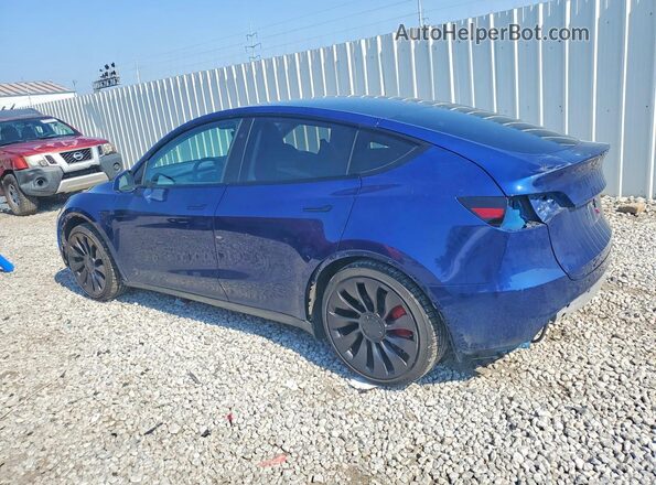 7SAYGDEF0PF870221 2023 TESLA MODEL Blue Rear left
