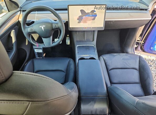 7SAYGDEF0PF870221 2023 TESLA MODEL Blue Dashboard view