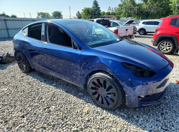 7SAYGDEF0PF870221 2023 TESLA MODEL Blue Front right