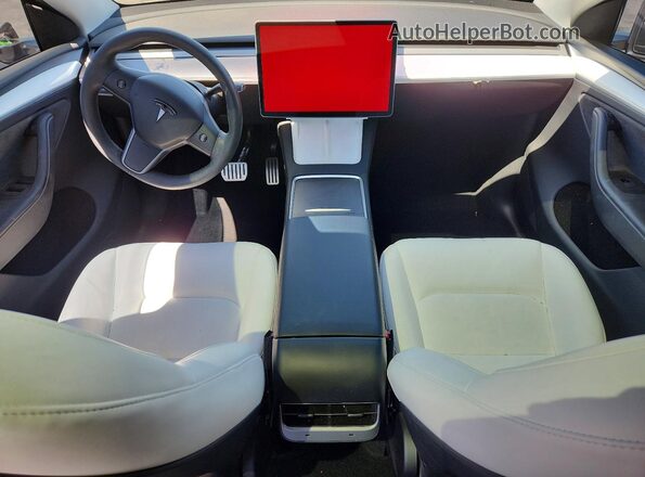 7SAYGDEF0RA324101 2024 TESLA MODEL Gray Вид панелі приладів