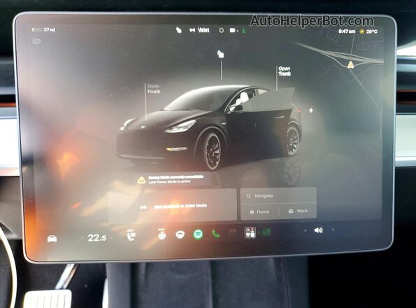 7SAYGDEF0RF022813 2024 TESLA MODEL Black Սարքավորումների վահանակի տեսք