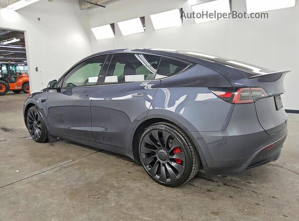 7SAYGDEF1PF793939 2023 TESLA MODEL Gray Rear left